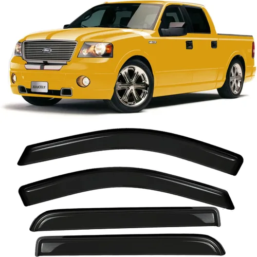 Vista 17 de Viseras laterales para ventana, protectores de lluvia, deflectores de ventilación compatibles con Toyota RAV4 2013-2018, deflector de ventilación