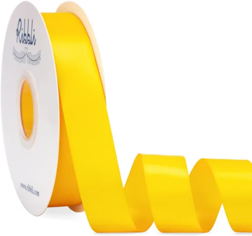 Vista 65 de Ribbli - Cinta de satén burdeos de doble cara, 1 pulgada x 50 yardas - Cinta burdeos oscuro de satén para envoltura de regalos, manualidades