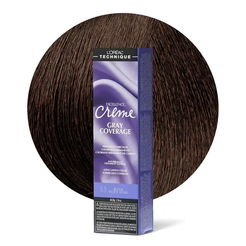 Vista 19 de L'Oréal Technique Excellence Crème Permanent Hair Color - Long-Lasting Hair Dye, Rich Formula With No-Drip Application, Superb Gray Coverage