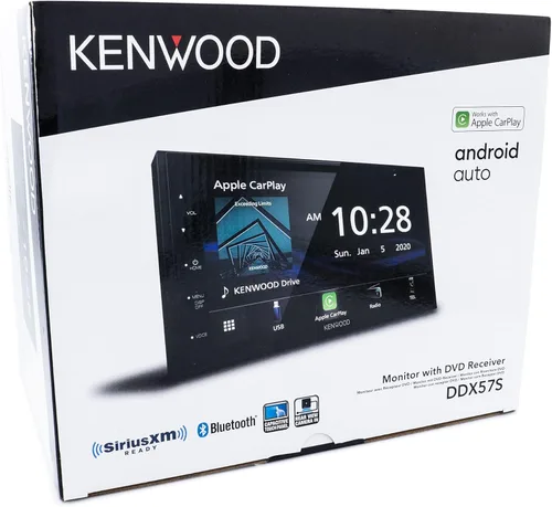 Vista 8 de KENWOOD DDX5707S - Estéreo de coche con DVD doble DIN con Apple Carplay y Android Auto, pantalla táctil de 6.8 pulgadas, Bluetooth, entrada