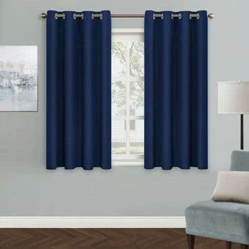Vista 39 de MYSKY HOME - Cortinas opacas amarillas para sala de estar y dormitorio, cortinas de 84 pulgadas de largo, con ojales, cortinas de oscurecimiento