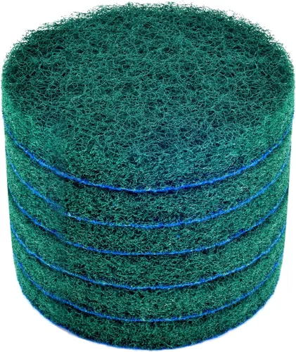 Vista 3 de Kichwit Paquete de 6 almohadillas de repuesto, súper abrasivas, verde (5 pulgadas)