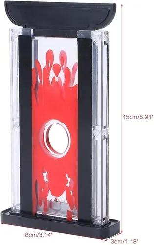 Vista 7 de MilesMagic Cortador de heno de guillotina de mago corta mágicamente Cig, tiza, pulgar, dedos, etc. Truco de magia de cuchilla de corte