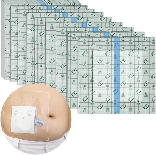 Vista 14 de Hola Health Protector de Ducha [Paquete de 50], Cubierta de Ducha de Catéter de Diálisis de Quimioterapia de 4" x 4", Escudos de Ducha para Puerto