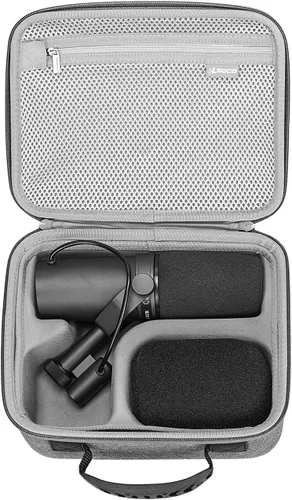 Vista 8 de RLSOCO Funda para micrófono dinámico vocal Shure SM7B/micrófono USB para podcast Shure MV7