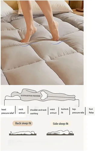Vista 2 de Japanese Futon Mattress, Portable Folding Mattress, Floor Mat, Guest Bed, Camping padSoft and Comfortable, Suitable for Camping and Guest Use.