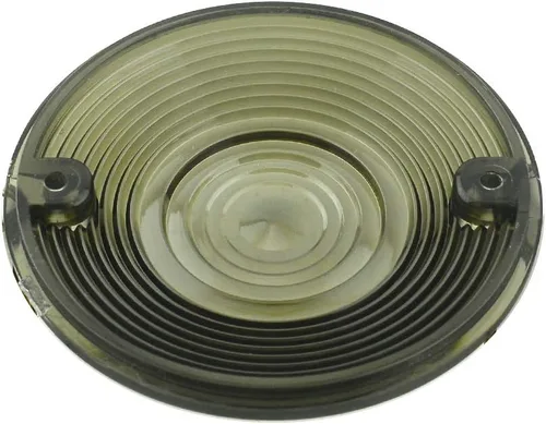 Vista 3 de Cubierta de lente de señal de giro LED ahumada plana de 3 1/4 pulgadas compatible con Harley Electra Glides Road King Touring Road Glide Heritage