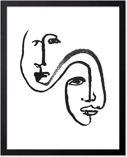Vista 153 de Poster Master Faces Poster - Retro Women Print - Portrait Art - Sketch Illustration - Abstract Artwork - Woman Design - Chic Boho Design - Great