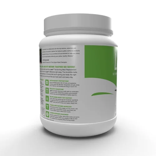 Vista 7 de Lean1 Batido de proteínas de reemplazo de comidas, sabor a vainilla, paquete de 2 de 15 tinas para servir