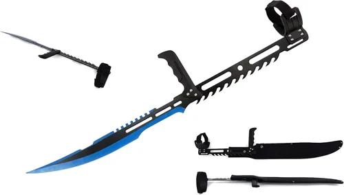 Vista 4 de Snake Eye Tactical 27.5 pulgadas gran antebrazo ninja Blood Rayne, cuchilla, espada, machete para vampiro zombie