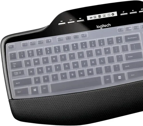 Vista 2 de Funda de teclado para Logitech MK710-RB MK710 MK735 MK700 Wireless Ultra Thin Silicone Keyboard Protector Skin Logitech MK710 Accesorios
