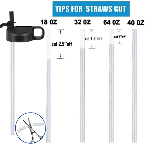 Vista 6 de Hydro Flask - Tapa de popote compatible con botellas de agua de boca ancha de 12, 32, 40, 64 onzas, diseño de cubierta antipolvo