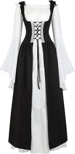 Zhitunemi Renaissance Dresses for Women Costumes Medieval Dress for Women Renfaire Outfit - Halloween Parties Costume Events