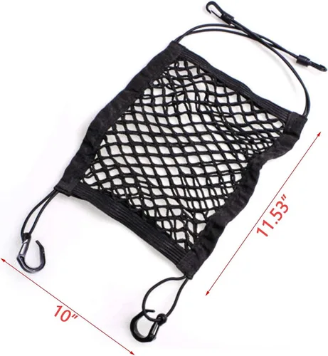 Vista 2 de Xotic Tech - Bolsa de almacenamiento de malla elástica para perros y mascotas, con espacio para el asiento trasero, organizador de red de malla