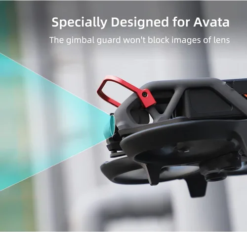 Vista 5 de Avata Gimbal Bumper Guard para DJI Avata FPV Drone Accesorios PTZ Protect Bar Aleación de Aluminio Cámara Anti-Colisión