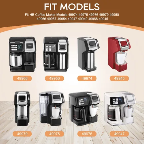 Vista 2 de KEEPOW Cesta reutilizable de café con filtro de café de una sola porción para cafetera Hamilton Beach FlexBrew modelos 49974 49975 49976 49979 49950