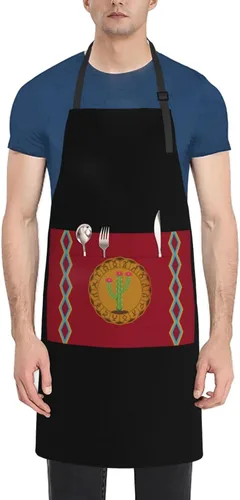 Adjustable Panteera Wayuu Apron For Men Women Waterproof With Pockets Bib Kitchen Cooking Chef Restaurant Aprons