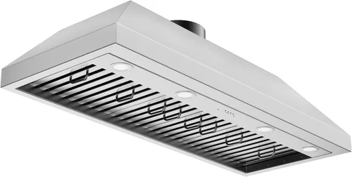 Vista 12 de CT Copper Tailor Campana extractora integrada de 30 pulgadas, inserto/forro, ventilación de 610 CFM con ventilador de 4 velocidades, luz LED, filtro