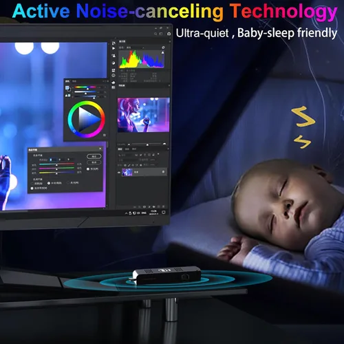 Vista 6 de [1TB Stick PC] Mini PC Stick Windows 11 Pro, Intel Compute Stick equipado 1TB SSD M.2 SATA 3 Almacenamiento 8GB RAM, Celeron N4000, compatible