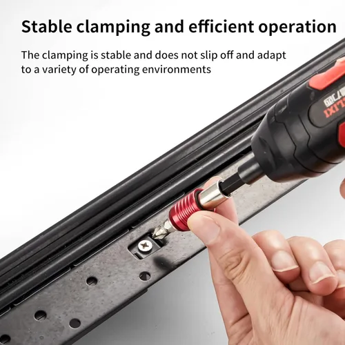 Vista 5 de Extensión de broca, juego de extensión magnética de 1/4, alta precisión con soporte magnético para brocas, 4 soportes multifunción para brocas