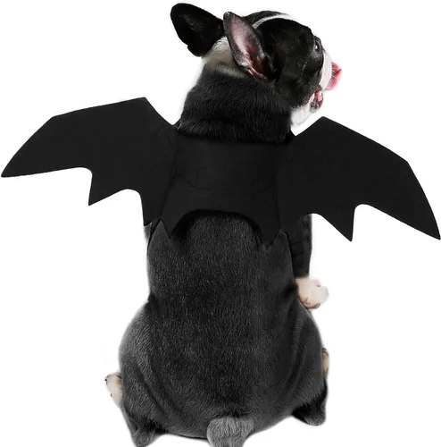 Vista 8 de Disfraz Rypet de murciélago, disfraz de Halloween para mascotas, alas de murciélago para perro