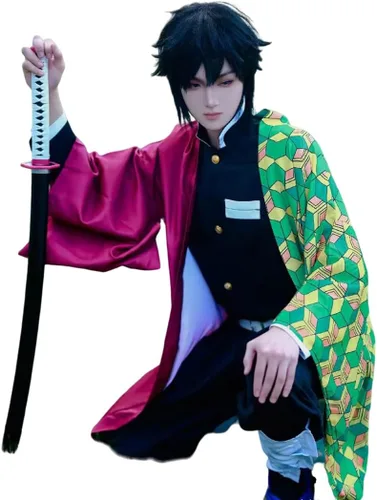 Vista 3 de Anime Cosplay Adult Costume Halloween Cloak Kimono Accessories Set Outfit