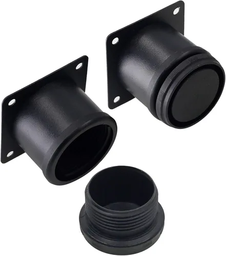 Vista 5 de Juego de 4 patas de acero inoxidable para muebles de 2 pulgadas, patas redondas ajustables de gabinete de 2 pulgadas de diámetro, patas de repuesto