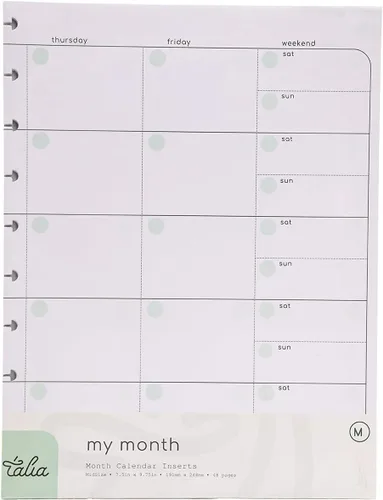 Vista 11 de Talia - Repuestos para cuaderno de espiral (páginas punteadas, Junior (5.5 x 8.5 pulgadas))