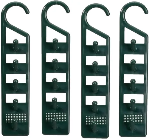 Juego de 4 soportes para colgar armarios que ahorran espacio, plástico