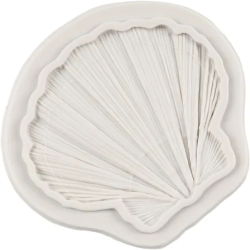 Vista 6 de Molde de silicona de concha de almeja, moldes de fondant de temática marina, molde de silicona para decoración de pasteles, decoración de cupcakes