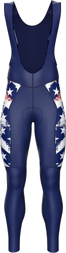 Vista 2 de Sparx - Mallas térmicas para ciclismo de invierno para hombre, con pechera acolchada y alta visibilidad