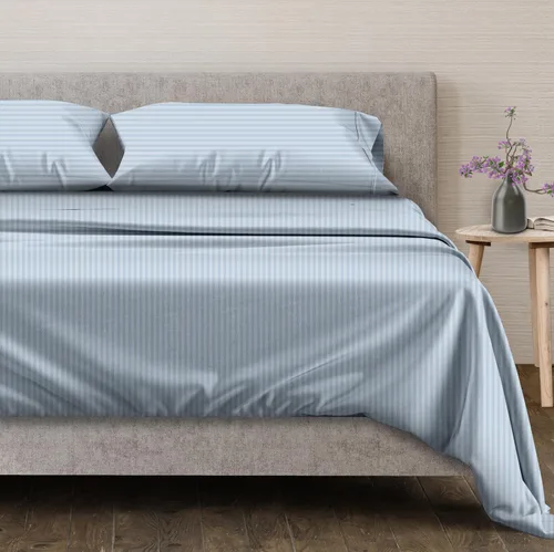 Vista 42 de Mayfair Linen Juego de sábanas de 100% algodón egipcio, tamaño individual (paquete de 2) – Sábanas de lujo blancas de 600 hilos, tamaño individual