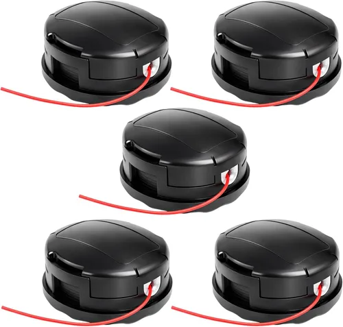 Vista 9 de Poweka SRM 225 Cabezal de recortadora para Echo Speed-Feed 400 Bump Trimmer Head Wear Cap Cubierta de carrete y cabezal de recortadora Reemplaza