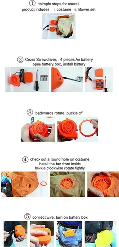 Vista 7 de BIGPETS Disfraz inflable de ballet para adultos, divertido traje inflable para Halloween, divertido disfraz