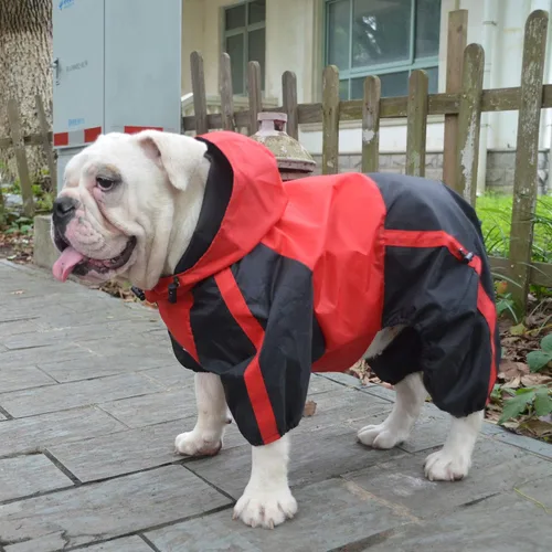 Vista 5 de Ropa para mascotas, ropa para perro, ropa para lluvia, nieve, impermeables, cuatro patas, impermeable para perros pequeños, medianos, grandes