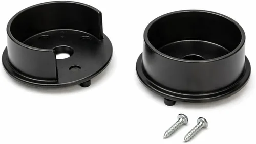 1 par para 1 5/16 "de diámetro para barra de armario armario extremo de tubo soportes nuevo negro mate