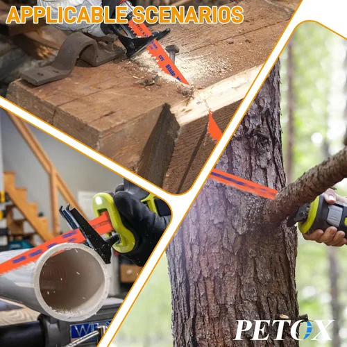 Vista 7 de Juego de 14 piezas de hoja de sierra alternativa, hojas de corte de madera de 6 pulgadas 6TPI+9 pulgadas 5TPI, materiales CRV, compatible con Dewalt