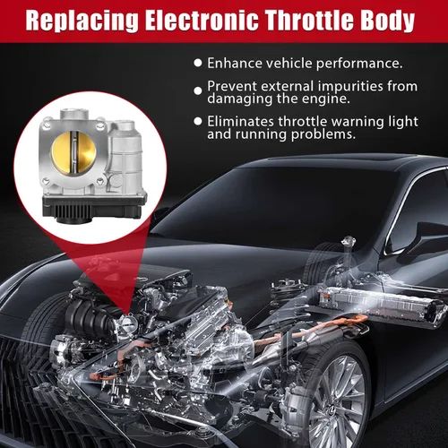 Vista 4 de S20052 Conjunto electrónico del cuerpo del acelerador con sensor de posición TPS compatible con Sentra 1.8L L4 2003-2006