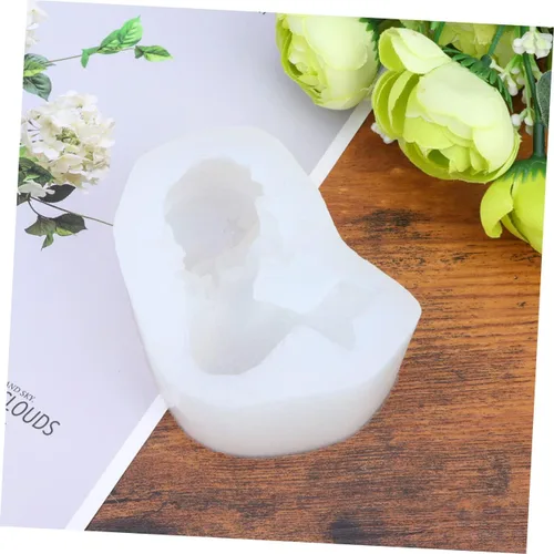 Vista 6 de Molde de sirena Molde de silicona Molde de pastel Molde de fondant Molde