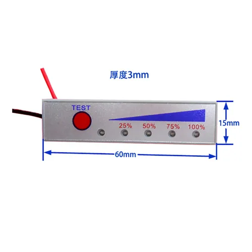 Vista 3 de Módulo de indicación de batería de ion de litio 3PCS 2S para pantalla de voltaje LED (blanco)
