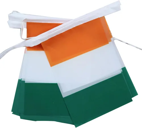 Vista 38 de Guatemala 19.7 ft BUNTING Flag 20 banderas 9'' x 6'' - Banderas de cuerda guatemalteca 5.9 x 8.3 in - AZ FLAG
