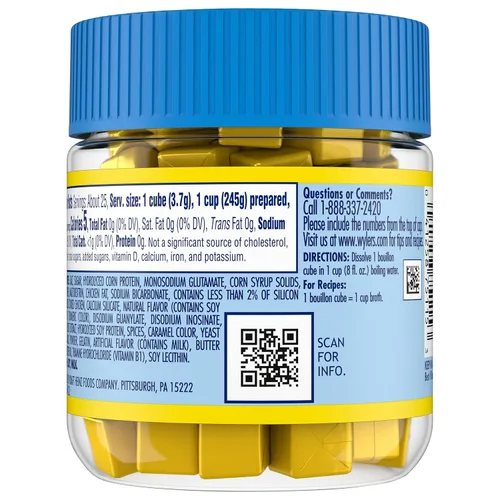 Vista 4 de Wyler's Caldo instantáneo, cubos de pollo, 3.25 onzas (paquete de 8)