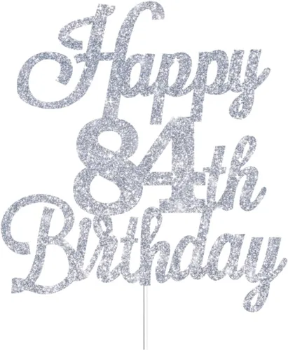 Vista 78 de Decoración para tartas de cumpleaños número 14 con purpurina plateada, decoración de cumpleaños de 14 años, decoración de cumpleaños de 14 años