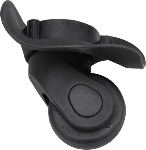 Vista 3 de RDEXP Juego de 2 ruedas negras de 1.92 pulgadas de diámetro para equipaje izquierdo y derecho con tornillos, pieza de repuesto