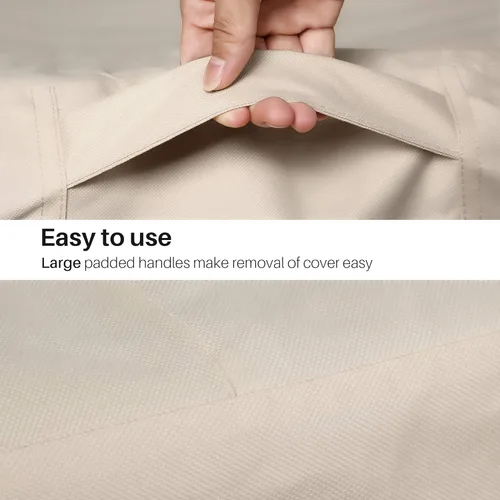 Vista 2 de Wisteria Lane Funda para muebles de exterior, impermeable, resistente e impermeable, funda rectangular para muebles de patio, 108 x 82 x 28