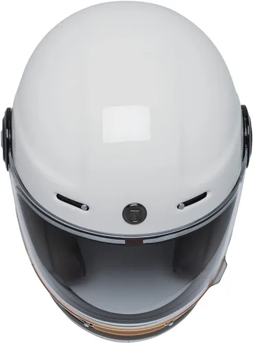 Vista 4 de TORC - Casco de cara completa para motocicleta, de fibra de vidrio T1, aprobado por DOT y ECE, estilo retro
