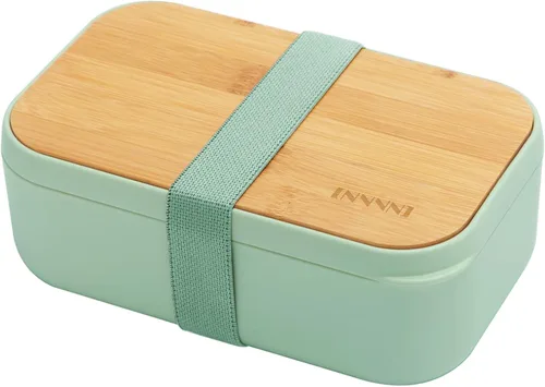 Vista 13 de Lonchera Bento para adultos, tapa de bambú natural, cubiertos y palillos, lonchera para mujeres, apta para microondas, lavavajillas, sin BPA, a
