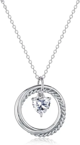 EFVISD Regalos de cumpleaños para mujeres, collar de plata para mamá, hija, abuela, amiga, hermana, esposa