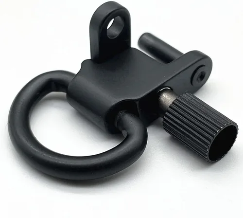 Vista 2 de AOOK Soportes giratorios para rifle y escopeta, clips de accesorios de eslinga resistentes, negro oculto (negro)