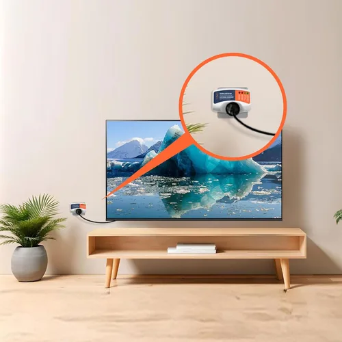 Vista 5 de BXST Protector de voltaje con enchufe para el hogar protege contra sobretensiones de alto y bajo voltaje para refrigerador/TV/PC 120V 1800W